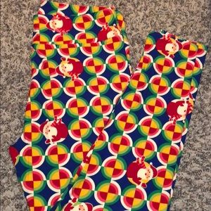 LuLaRoe Christmas leggings, size TC2